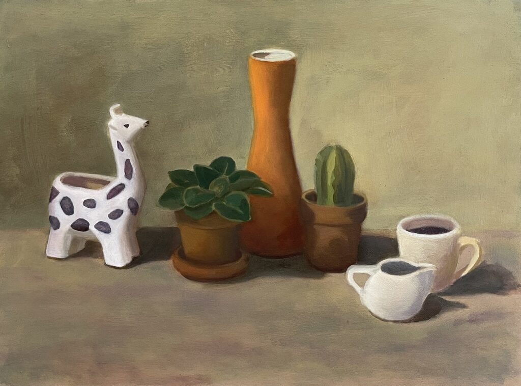Untitled 2, by Benjamin Van Heusden, 2022, oil on wood