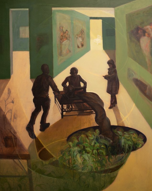 Future, by Ed Vasquez, 2022, oil on canvas
