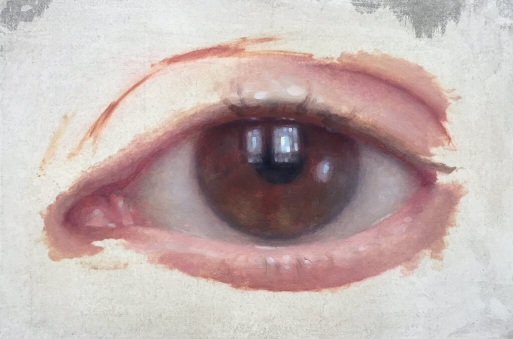 Finished / Unfinished, by Anna Wakitsch, 2016, Oil on paper