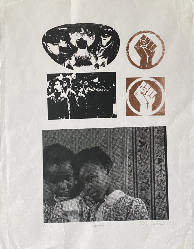 Sojourner, by Telvin Wallace, 2019, screenprint on paper