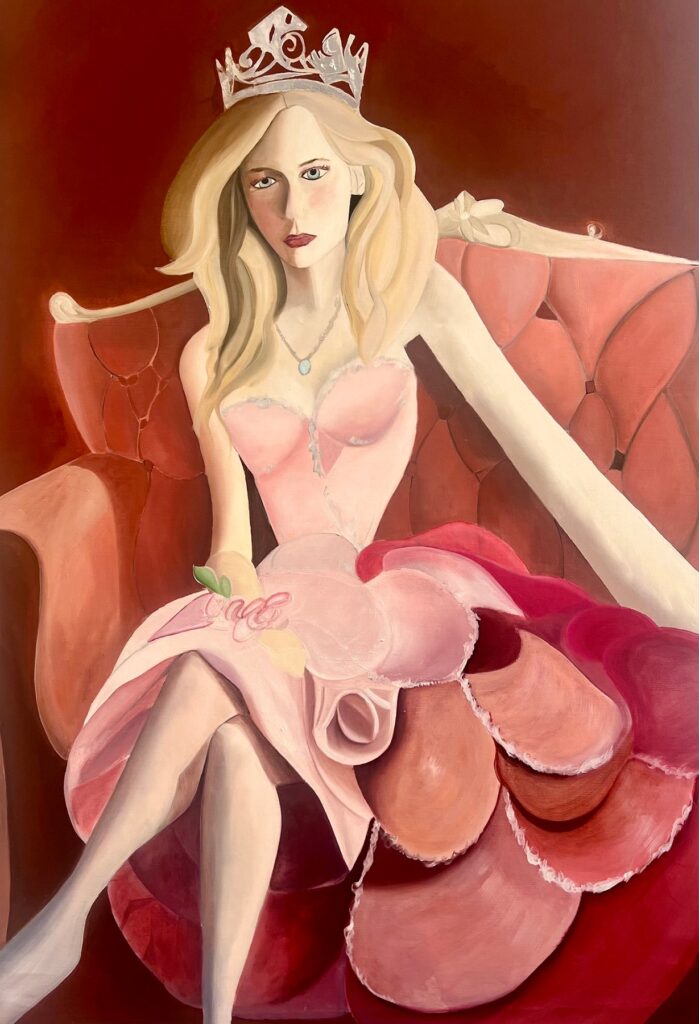 The Twisted Beauty of Bitter Truths, by Anna Waters, 2024, oil on canvas