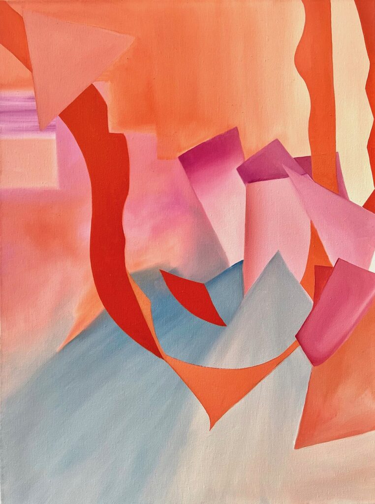Dynamic Sun, by Anna Waters, 2022, oil on canvas