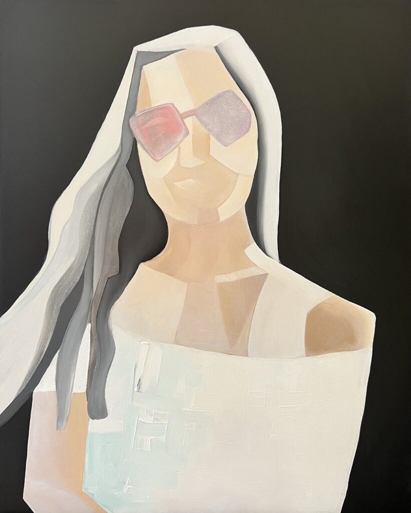 Sumer Heat, by Anna Waters, 2022, oil on panel