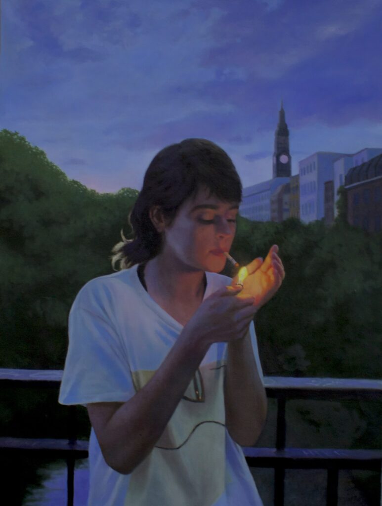 Transitions, by Julianna Wells, 2018, oil on linen