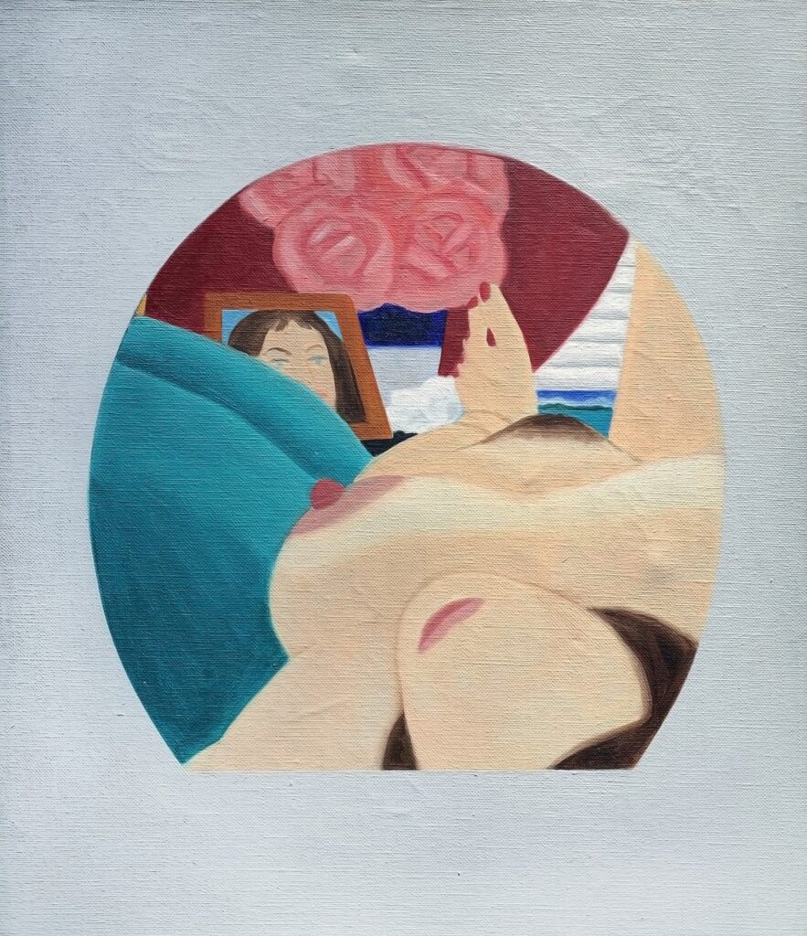 Study for Nude, by Tom Wesselmann, 1973, oil on canvas