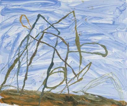 Trudge, by Kit White, 2008, Oil on wood panel