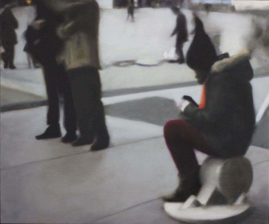 Beaubourg, by Travis Willis, 2015, Oil on canvas