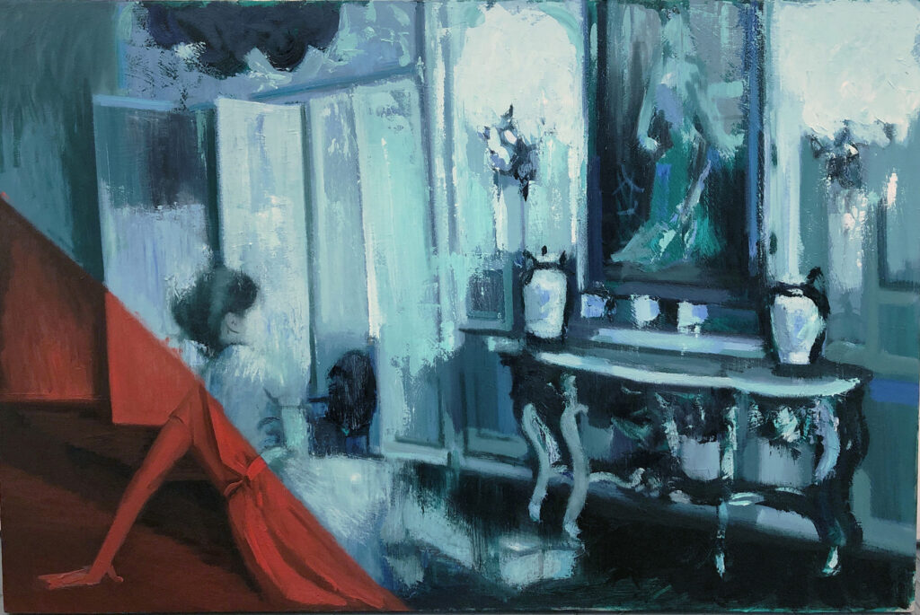 Flashback, by Jeffrey Wood, 2021, oil on canvas