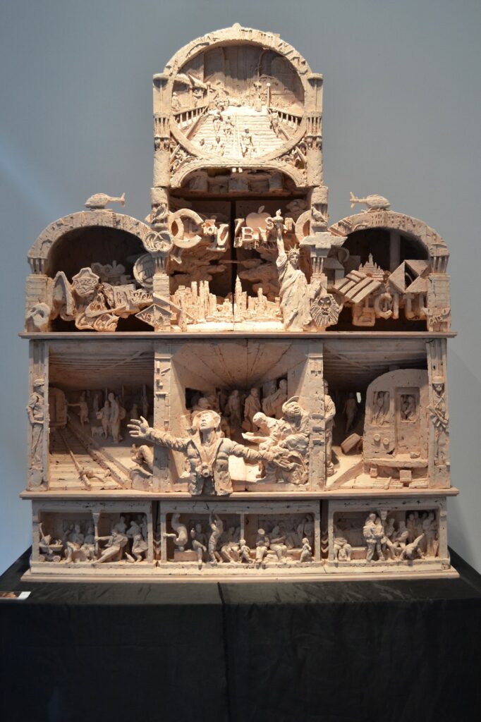 New York, New York, by Jiannan Wu, 2016, wood