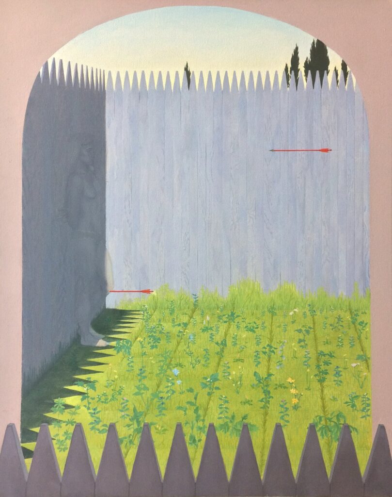 Shoot!, by Atalanta Xanthe, 2019, oil on canvas