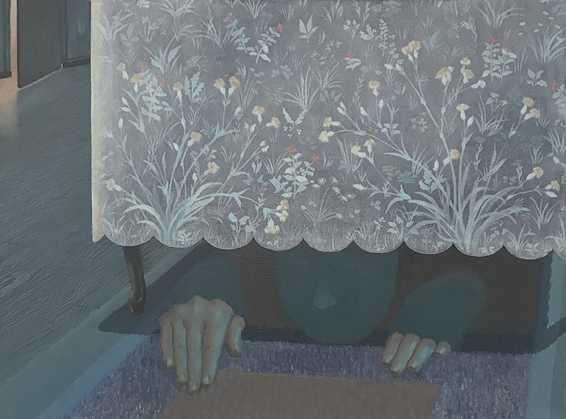 Creep, by Atalanta Xanthe, 2020, oil and acrylic on canvas