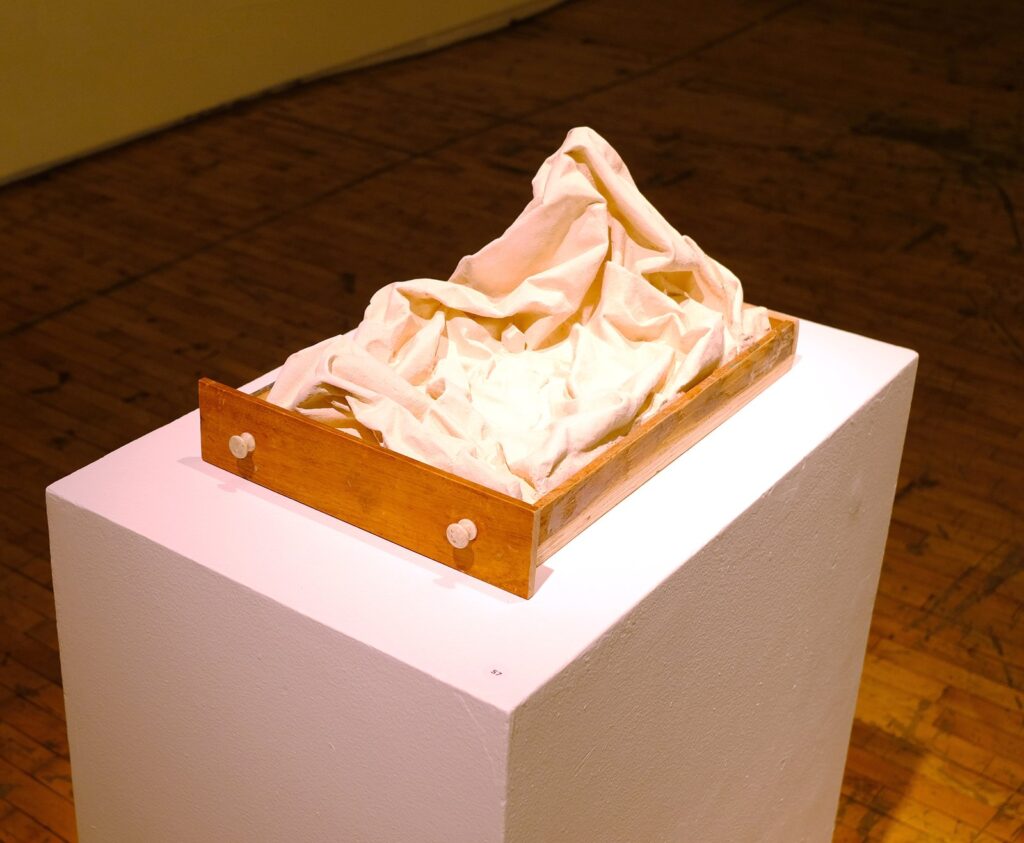Avalanche, by Atalanta Xanthe, 2018, clay and wood
