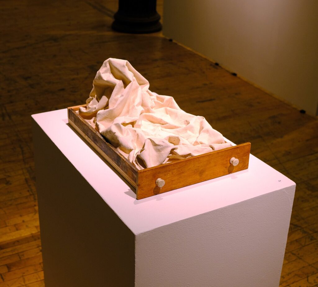 Avalanche, by Atalanta Xanthe, 2018, clay and wood