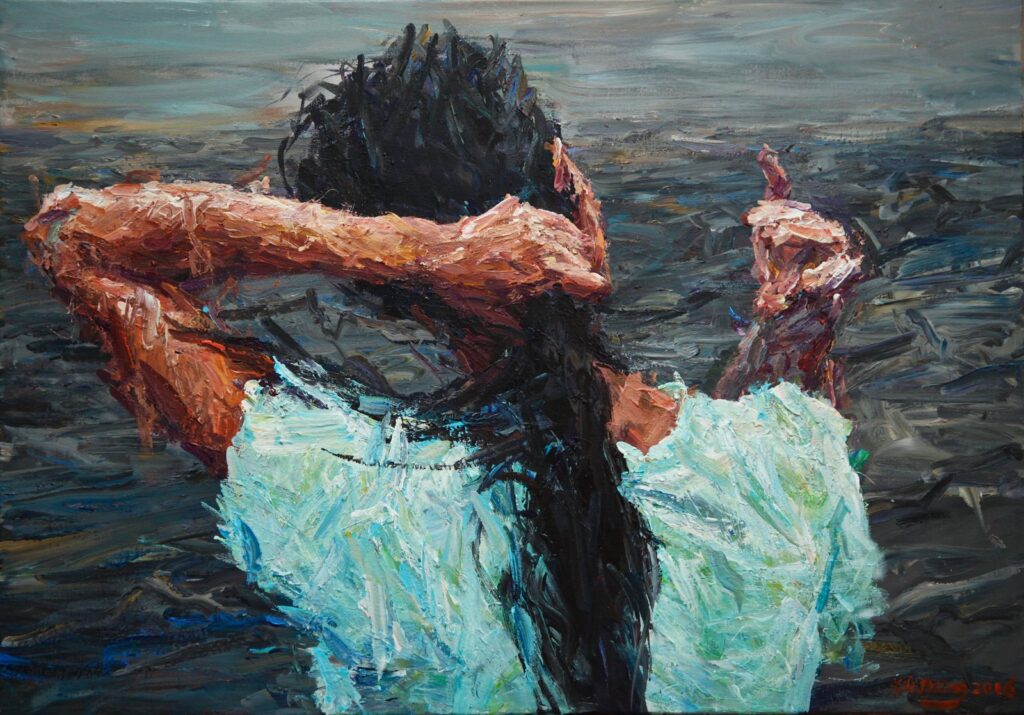 Sea Breeze, by Xie Dongming, 2016, Acrylic on canvas