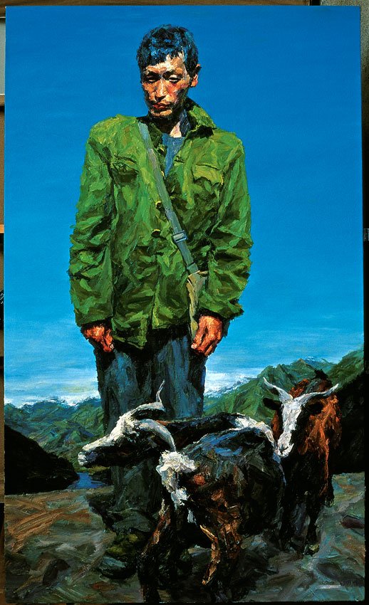 Shepard, by Xie Dongming, 2007, Oil on canvas