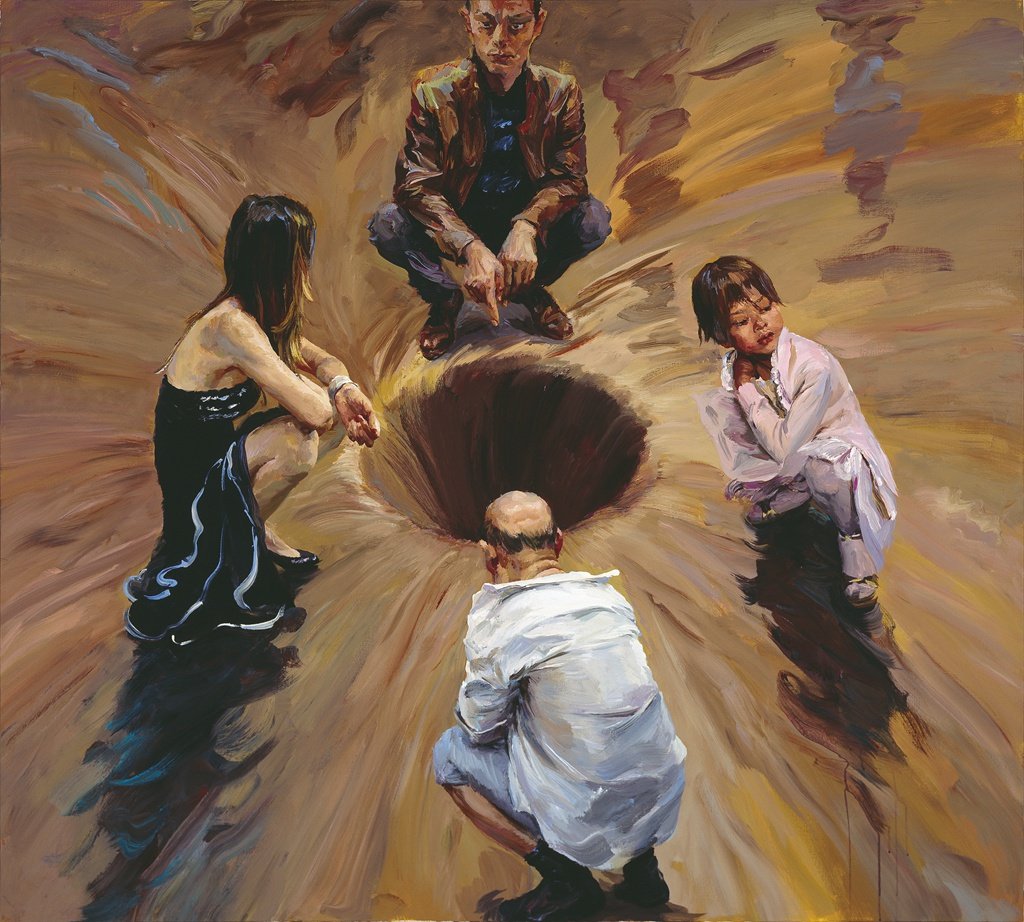 Resolution, by Yu Hong, 2015, Acrylic on canvas