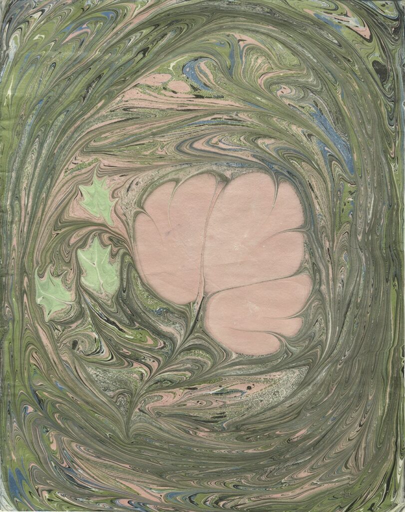 Bloom, by Megan Zappulla, 2022, acrylic on paper mounted to panel