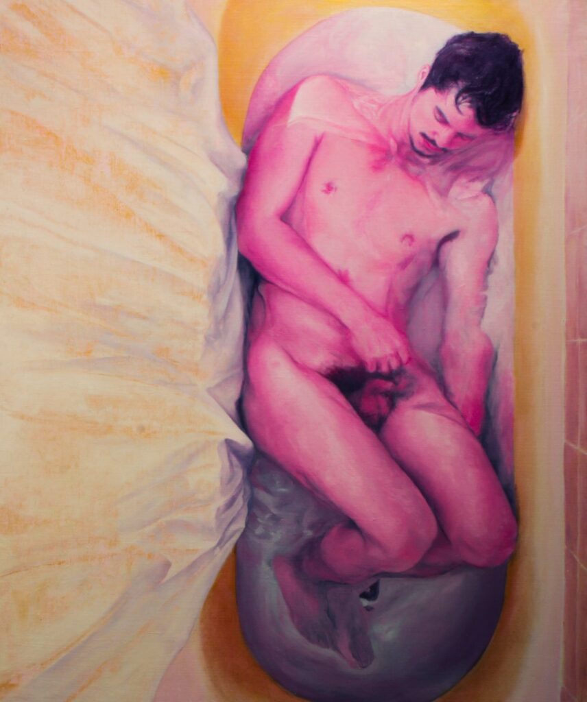 by Gabriel Zea, 2015, Gold, 2015. Oil on linen