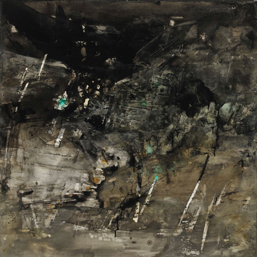 Hong River Wetland, by Zhang Yuan, 2012, Tempera mixed media