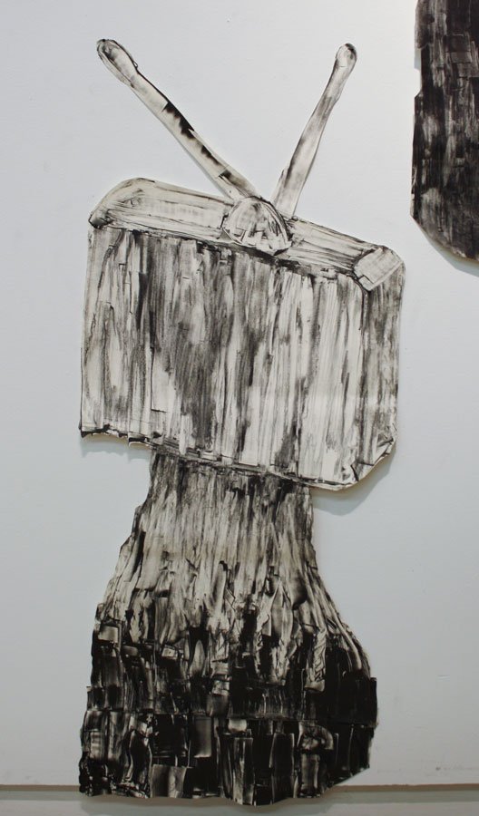 by Aliene de Souza Howell, 2012, Wood TV, 2012. Monotype, drawing