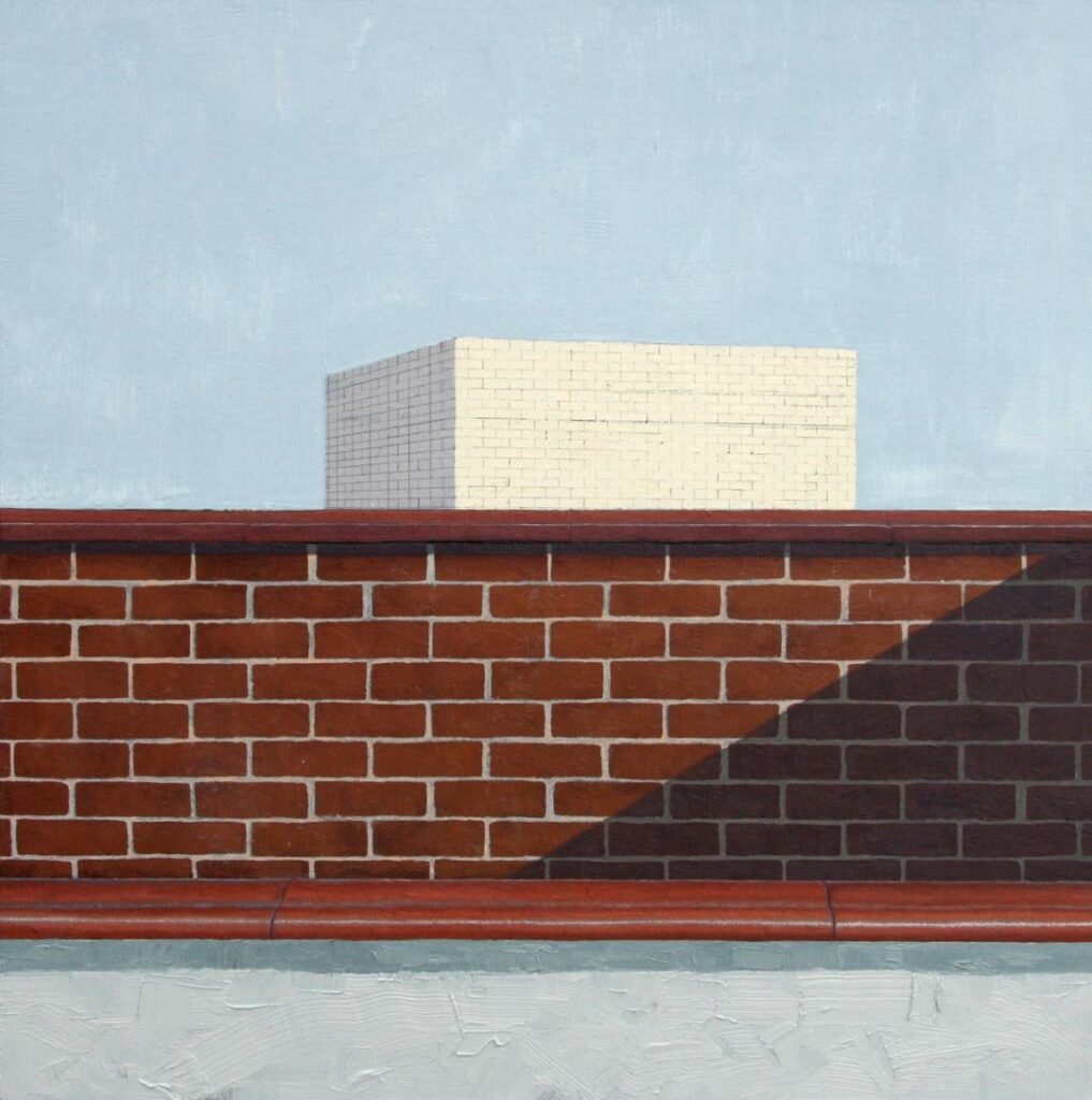 411 Ocean Parkway, by Emily Davis Adams, 2012, Oil on linen on lauminum