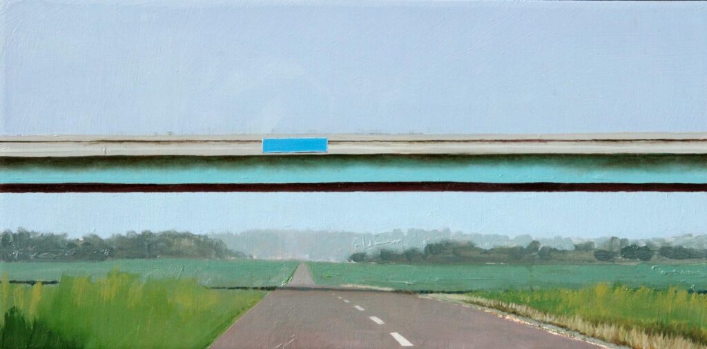 Chritmasville Road, by Emily Davis Adams, 2012, Oil on aluminum