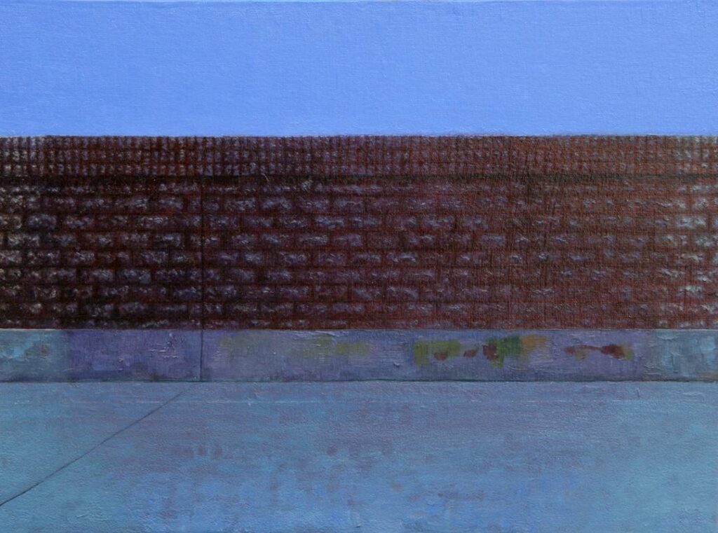 Santa Monica, by Emily Davis Adams, 2012, Oil on linen on aluminum