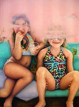 OC Cousins, by Melissa Anderson, 2010, Oil on canvas