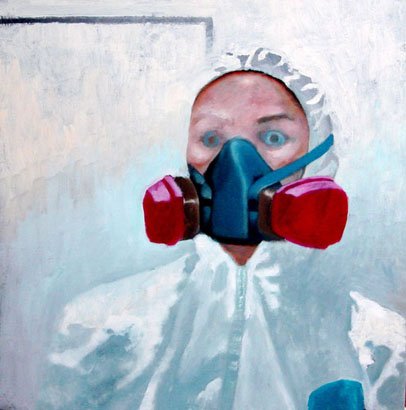 Untitled, by Antonia Andrioti, 2010, Oil on wood