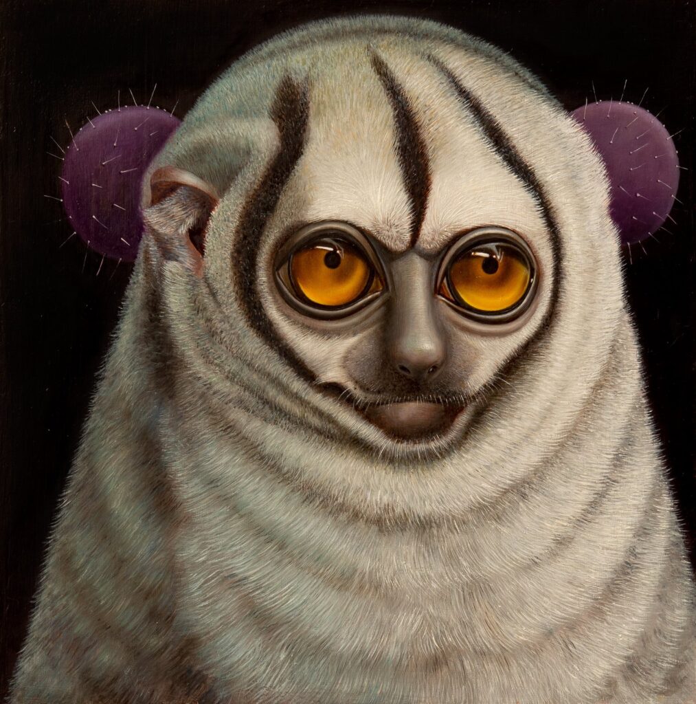 Mr. Jingles, by Jean Pierre Arboleda, 2016, Oil on wood