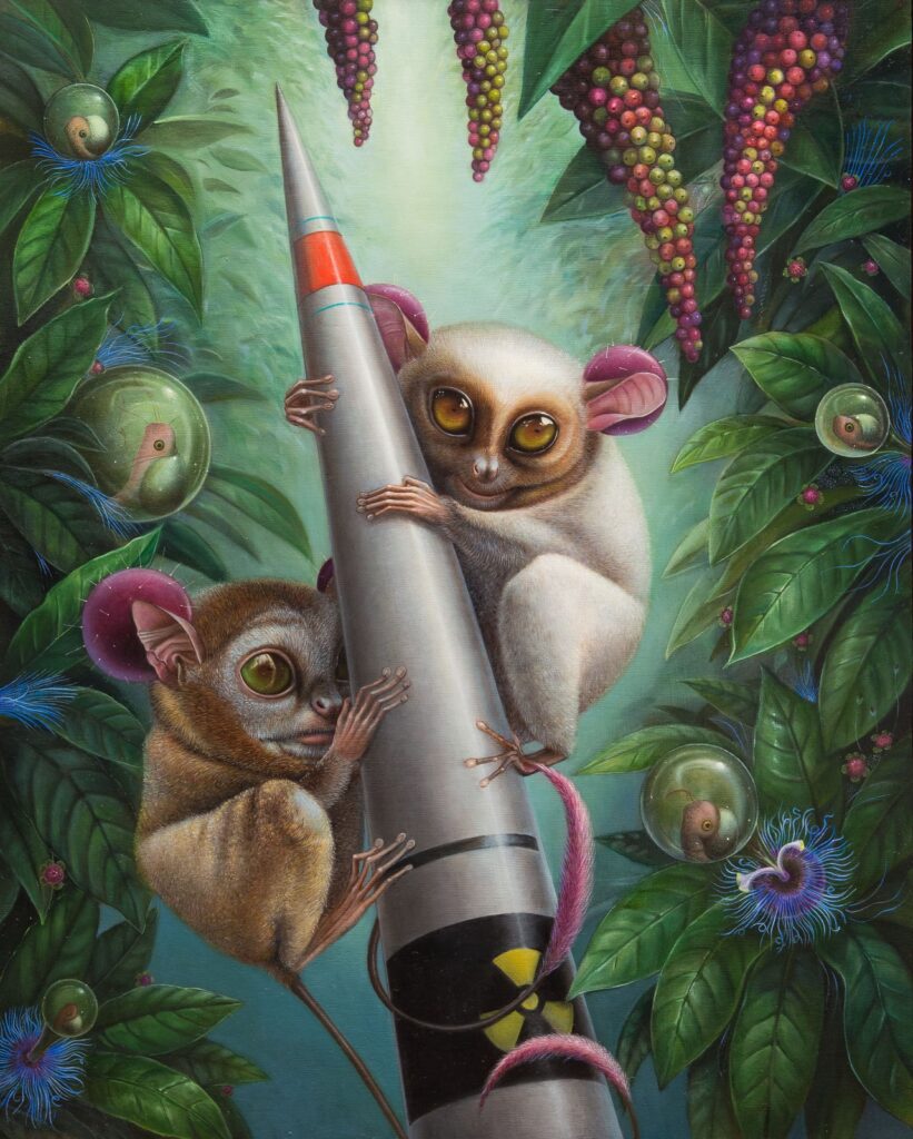 Contact, by Jean Pierre Arboleda, 2016, Oil on wood
