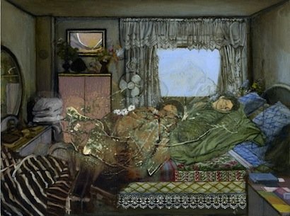 Arrival, by Maya Brodsky, 2011, Oil on paper on panel