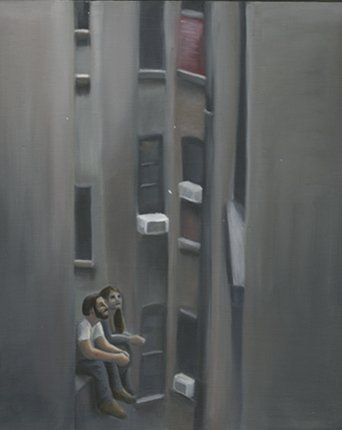 Window Well, by Sarah Beatty, 2011, Oil on panel