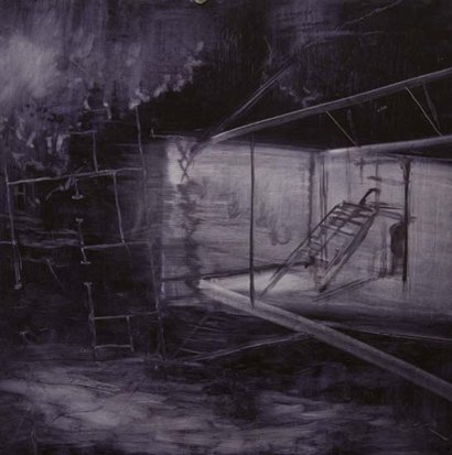 White Atelier III, by Jonathan Beer, 2012, Oil on panel