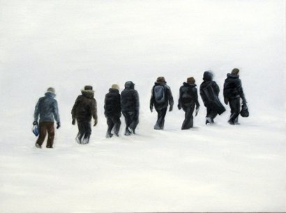 The Trek, by Carrie – Ann Bracco, 2011, Oil on panel