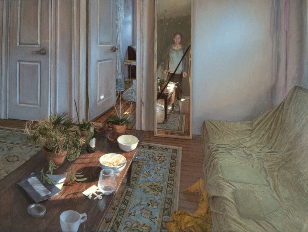 Mirror, by Maya Brodsky, 2016, Oil on panel