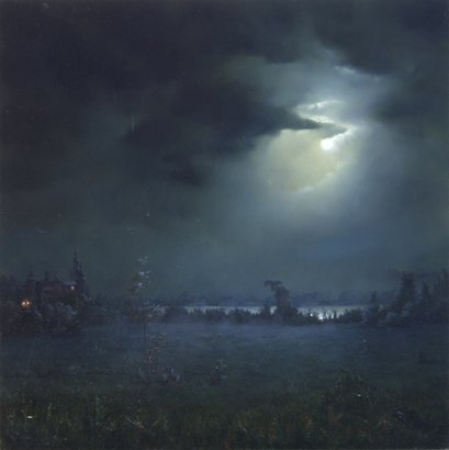 Acquainted with the Night, by Dina Brodsky, 2009, oil on panel
