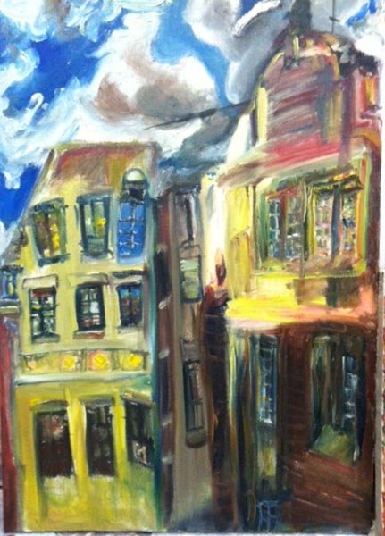 Inner City, by Jessica Brodsky, 2012, Oil on linen