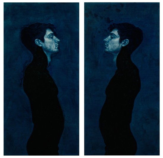 Burial Masks, by Zach Brown, 2013, Oil on panel
