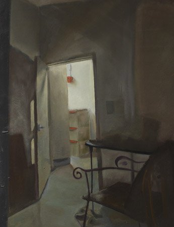 Blasted, by Brian Burke, 2011, Oil on board