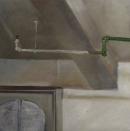 Valve, by Brian Burke, 2011, Oil on panel