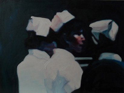 Nurses, by Claudia Butz, 2009, oil on canvas