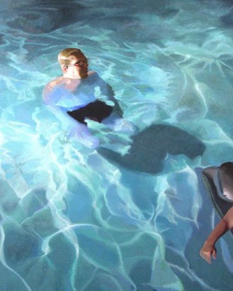 Bathers Evening 2, by Susan Calace-Wilklow, 2007, oil on canvas
