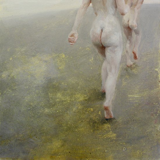 Circles Back and Between, by Aleah Chapin, 2013, Oil on panel