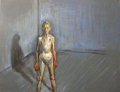 woman in a room No.1, by Julia Chen, oil on canvas