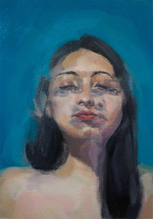 Refraction 5, by Tatiana Córdoba, 2015, Oil on paper