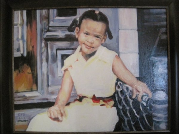 Whitney, by Celeste de Boisblanc, 2012, Oil on panel