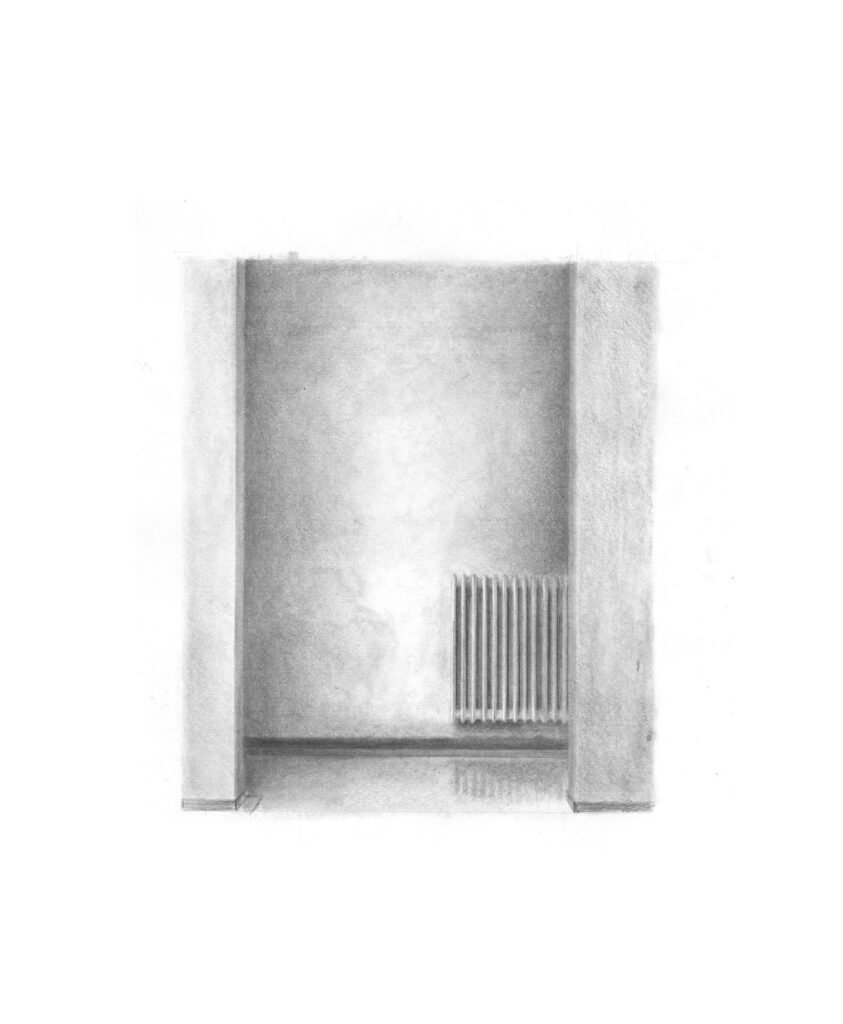 Mimar Sinan Radiator, by Jaclyn Dooner, 2015, Graphite on paper