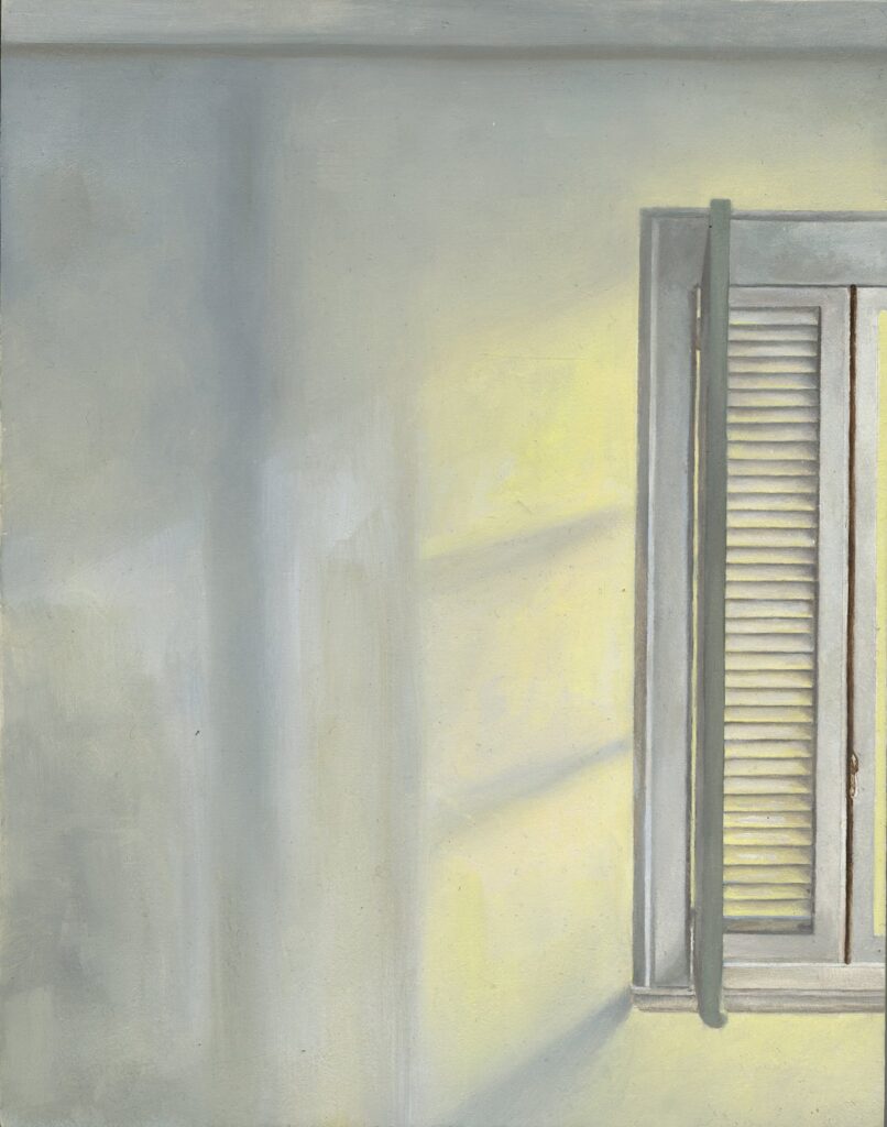The Shutters, by Jaclyn Dooner, 2015, Oil on panel