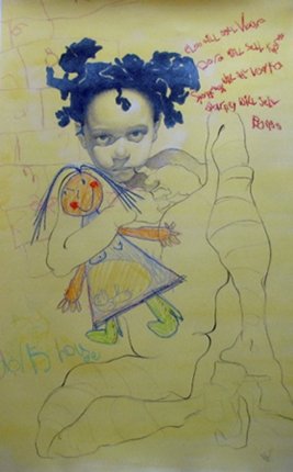 Force Ripe, by Alphonso Dunn, 2011, Mixed media on prepared paper